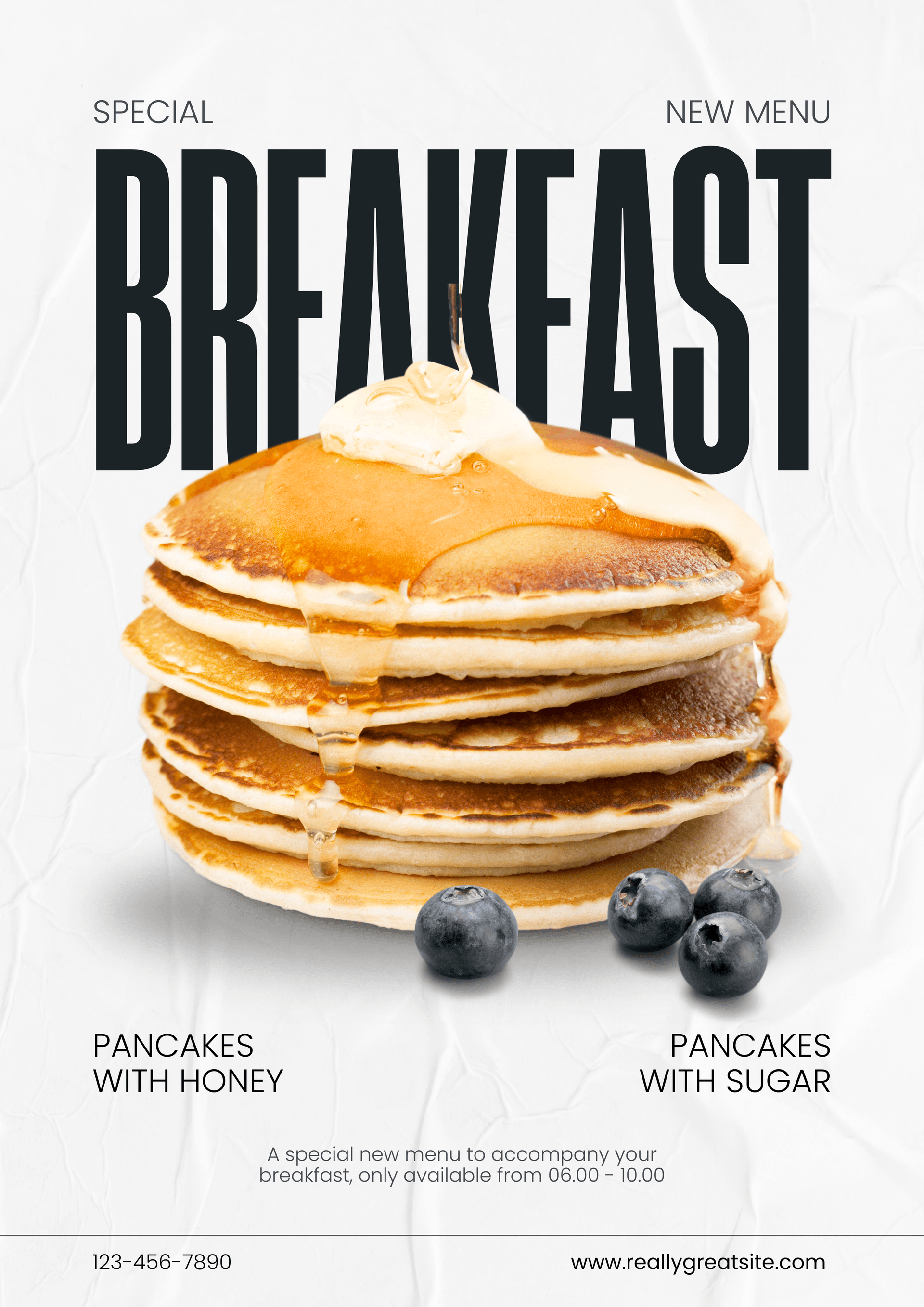 Special Breakfast Menu Banner